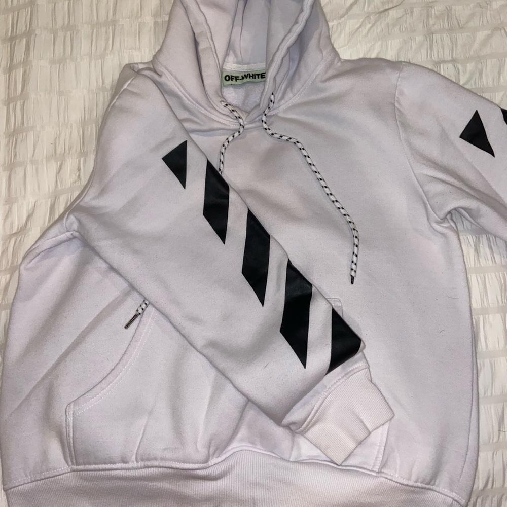 Off-White c/o Virgil Abloh Striped Hoodie (Size M) - Picture 5 of 7